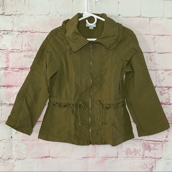 LOFT Olive Green Light Jacket - Picture 12 of 13